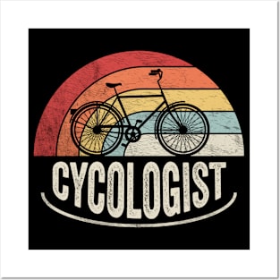 Cycologist Funny Bicycle Cycling Bike Rider Cyclist Bicycle Lover Biking Biker Gift Posters and Art